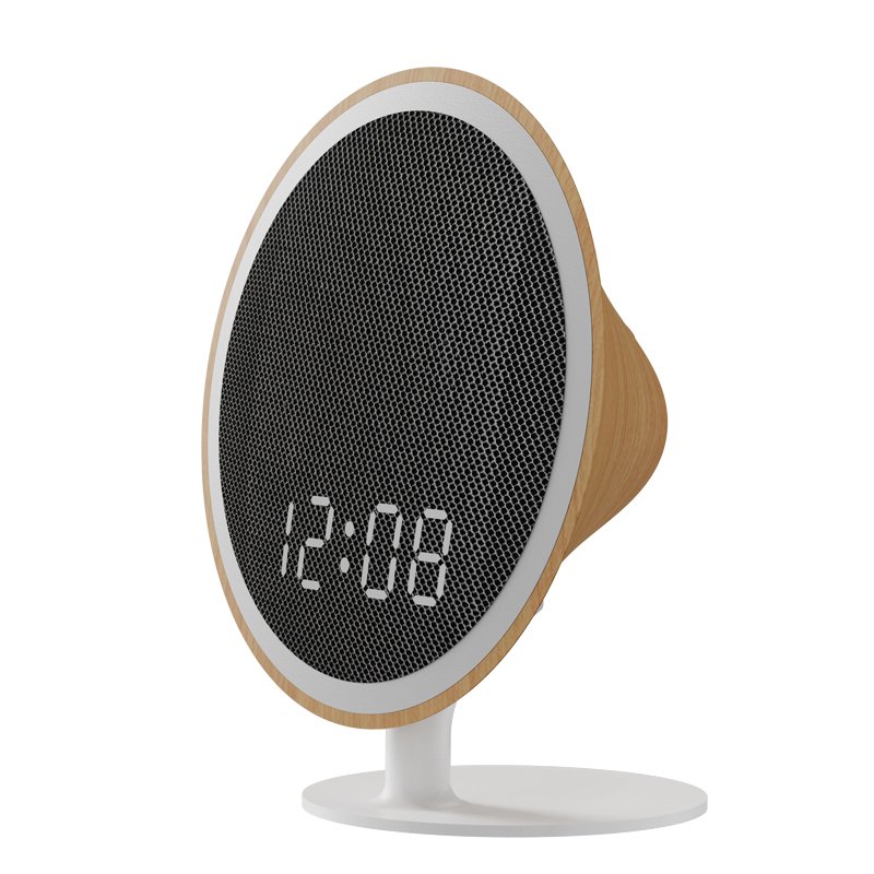MC330 white noise machine in a wood-look finish