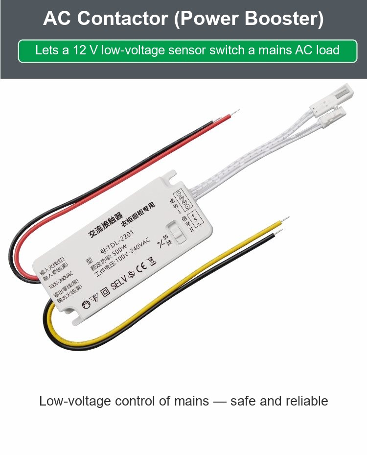 TUODI TDL-2201 relay interface kit with harness and manual