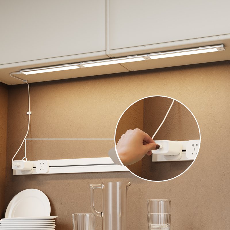 Remote cabinet-light installation illustration